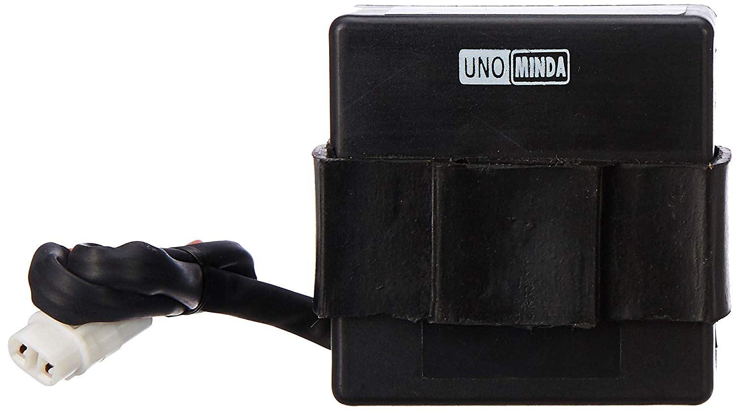 Uno Minda CD-2011 CDI -Black Case, 2 PIN White F-COUPLER WITH WIRE, 5 PIN & 2 PIN White Coupler For-TVS-WEGO 